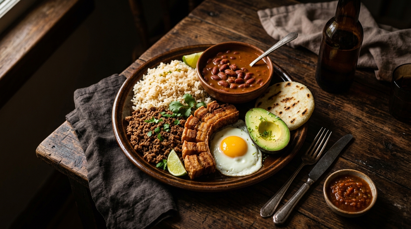 Tabla de calorías de comida colombiana