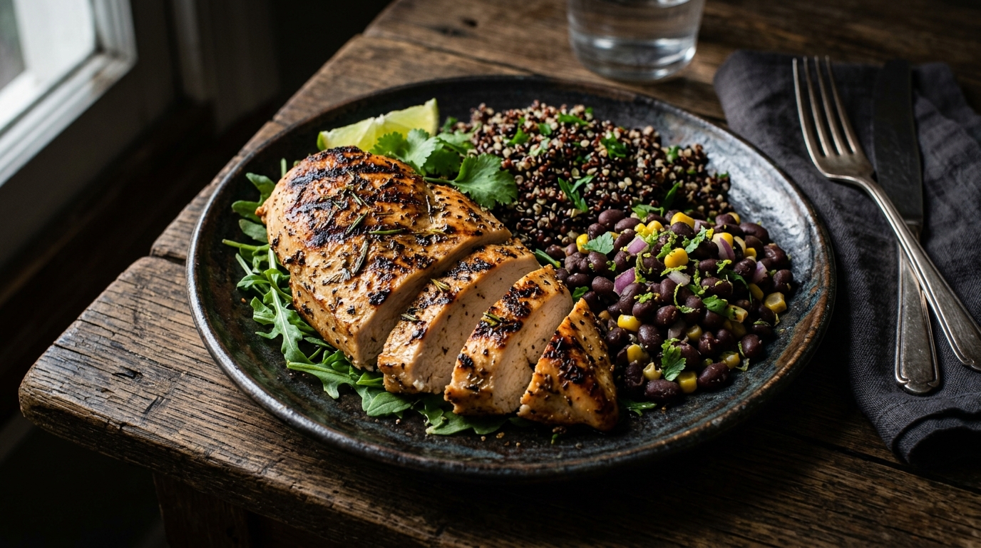 Pechuga de pollo con quinoa